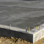 just fill up the foundation with concrete