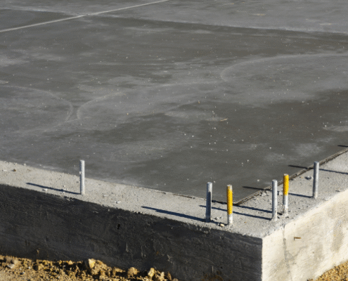 just fill up the foundation with concrete