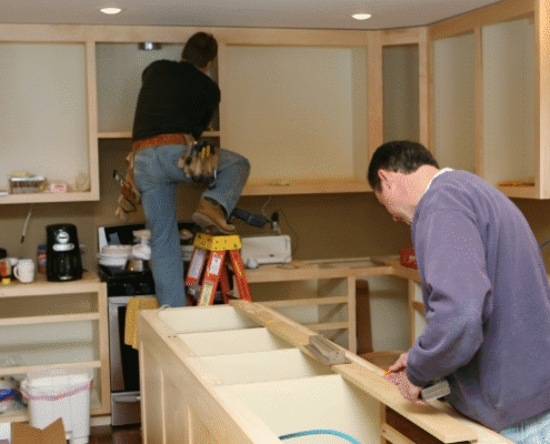 finishing kitchen job