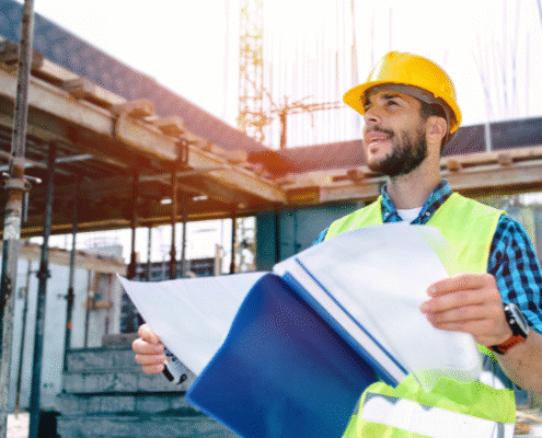 engineer visiting a site