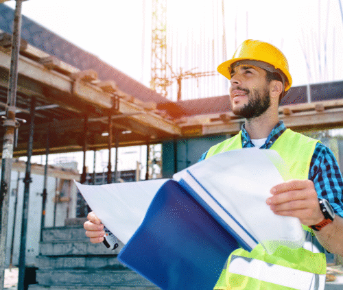 engineer visiting a site