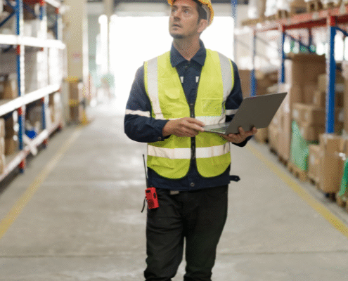 engineer visiting a site