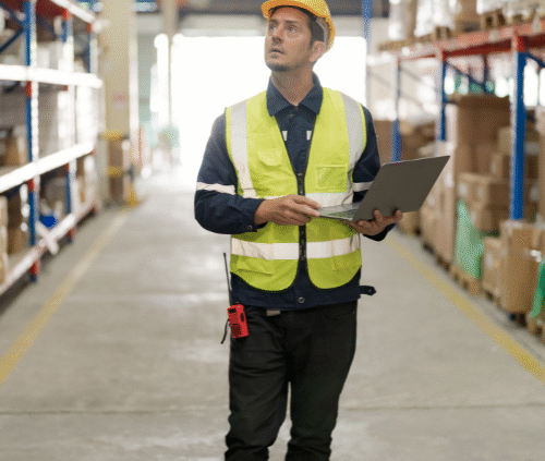 engineer visiting a site